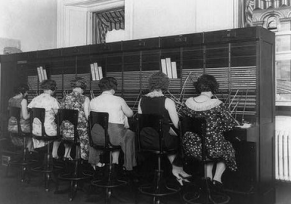Women at C&P Telephone Exchange, Washington, D.C., ca. 1920, Herbert French.