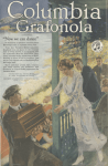 Columbia Granfola ad, man bringing Granfola to summer house, Ladies' Home Journal, 1920.