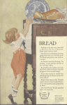 Fleischmann's Yeast ad, child reaching for bread, Ladies' Home Journal, 1920.