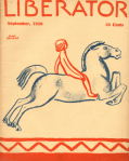 The Liberator, September 1920, Hugo Gellert, boy on flying horse.