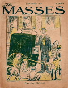 The Masses cover, September 1920, Cornelia Barnes, children dancing near organ grinder.