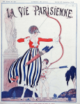 La Vie Parisienne cover, September 25, 1915, woman shooting arrow.