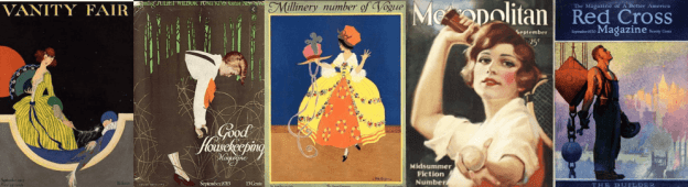 Banner of 1915 and 1920 magazine covers