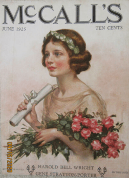 Neysa McMein McCall's cover, June 1925, woman graduating.
