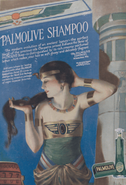 Neysha McMein Palmolive soap ad, Egyptian woman.