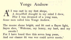 Text from Yonge Andrew, Some British Ballads.