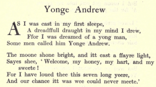 Text from Yonge Andrew, Some British Ballads.