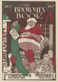 The Brownies' Book, December 1920, black Santa on roof.
