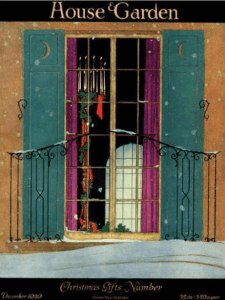 Harry Richardson House and Garden cover, window with wreath.