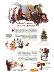 Aunt Jemima ad, Women's Home Companion, Last Christmas on the Old Plantation