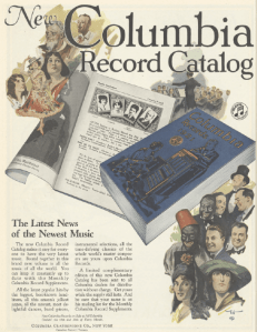 Columbia records ad, January 1921, Ladies' Home Journal.