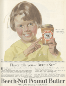 Beech Nut peanut butter ad, Ladies' Home Journal, January 1920. 