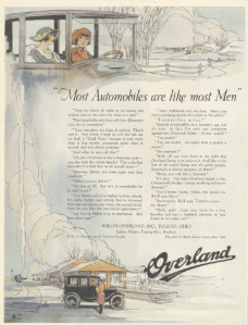 Overland Ad, Ladies' Home Journal, January 1921.