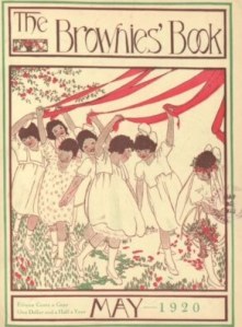 The Brownies' Book cover, May 1920, girls dancing around maypole.