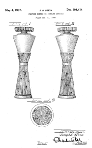 Patent application for Lelong perfume bottle, Lelong.