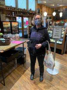 Mary Grace McGeehan at coffee shop