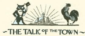 New Yorker header 1925 - Talk of the Town