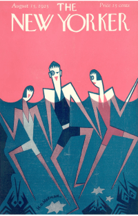 New Yorker cover, August 15, 1925, three people swimming.